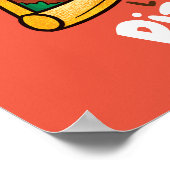 Personaliseer Cute Let's Eat Pizza Poster (Hoek)