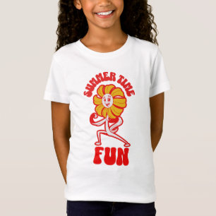 Personaliseer Cute Summer Time Fun Kids T-shirt