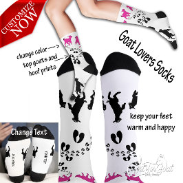 PERSONALISEER Dancing Goats en HoofdAfdrukken Soks Sokken