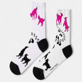 PERSONALISEER Dancing Goats en HoofdAfdrukken Soks Sokken (Links)