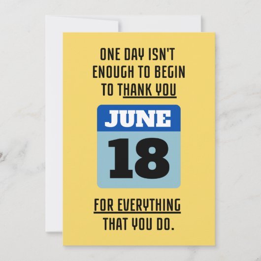 PERSONALISEER DANK JE WEL VOOR MANNEN FEESTDAGENKAART (Voorkant)