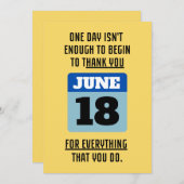 PERSONALISEER DANK JE WEL VOOR MANNEN FEESTDAGENKAART (Voorkant / Achterkant)