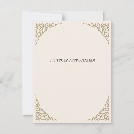 Personaliseer Dank u kaart vallen kleuren (Achterkant)