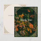 Personaliseer Dank u kaart vallen kleuren (Voorkant / Achterkant)