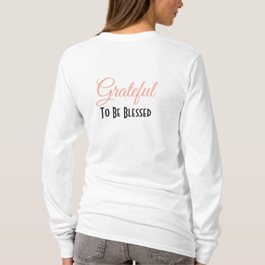 Personaliseer - Dankbaar voor de kleine dingen, Gr T-shirt (Achterkant)