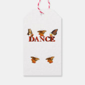 Personaliseer Dansbord met vlinders Cadeaulabel (Achterkant)