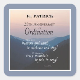 Personaliseer de 25e Congraten van de Orde van het Vierkante Sticker