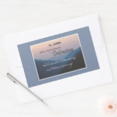 Personaliseer de 30e Congraten van de Orde van het Rechthoekige Sticker (Envelop)