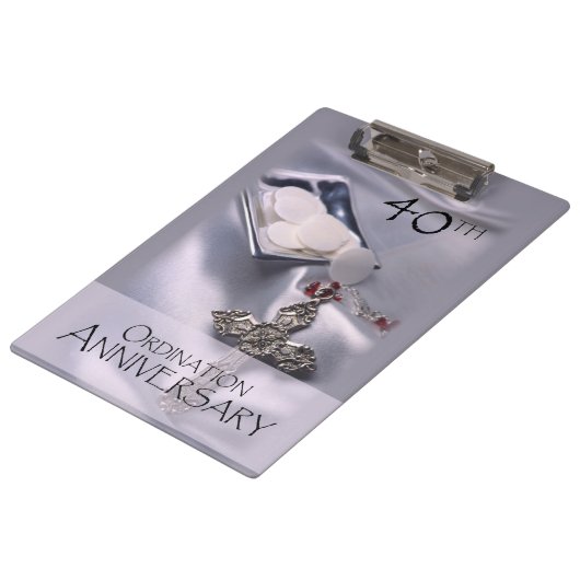 Personaliseer de 40ste Congraten van het Jubileum  Klembord (Gekanteld)