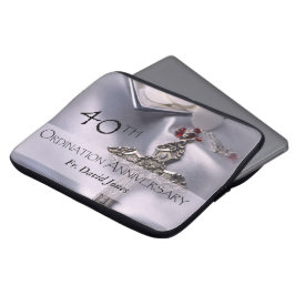 Personaliseer de 40ste Congraten van het Jubileum  Laptop Sleeve