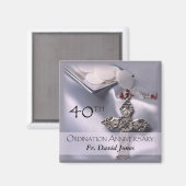 Personaliseer de 40ste Congraten van het Jubileum  Magneet (Voorkant / Achterkant)