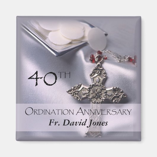 Personaliseer de 40ste Congraten van het Jubileum  Magneet (Voorkant)