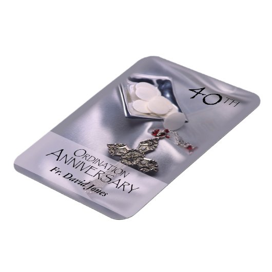 Personaliseer de 40ste Congraten van het Jubileum  Magneet (Linkerzijde)