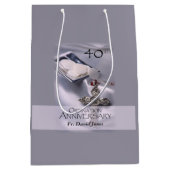 Personaliseer de 40ste Congraten van het Jubileum  Medium Cadeauzakje (Voorkant)