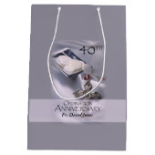 Personaliseer de 40ste Congraten van het Jubileum  Medium Cadeauzakje (Achterkant)