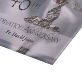 Personaliseer de 40ste Congraten van het Jubileum  Snijplank (Hoek)