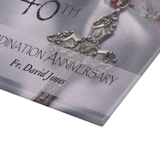 Personaliseer de 40ste Congraten van het Jubileum  Snijplank (Hoek)