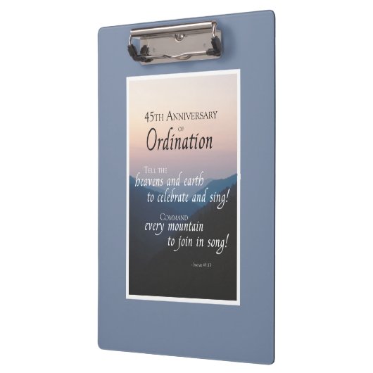 Personaliseer de 45e Congraten van de Orde van het Klembord (Links)