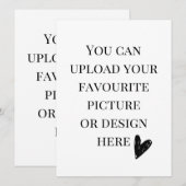 Personaliseer de 5,5-inch x 7,5-inch behuizingskaa (Voorkant / Achterkant)