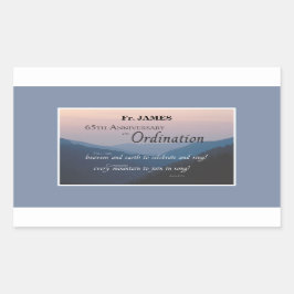 Personaliseer de 65e Congraten van de Orde van het Rechthoekige Sticker