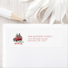 Personaliseer de adresetiketten van de Kerstmister Etiket