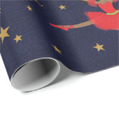 Personaliseer de Afrikaanse American Kerstmis Ball Cadeaupapier (Rol Hoek)