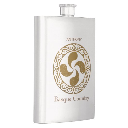 Personaliseer de Baskische bronze Lauburu. Flacon (Rechts)