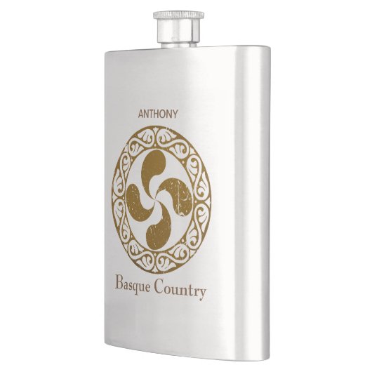 Personaliseer de Baskische bronze Lauburu. Flacon (Links)