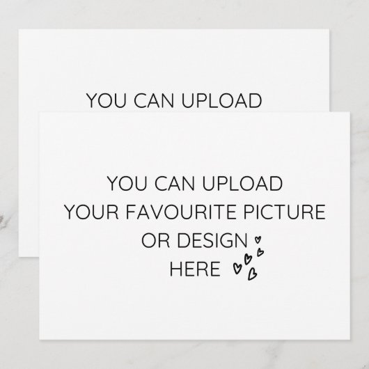 Personaliseer de behuizing van 5,5 inch x 7,5 inch (Voorkant / Achterkant)