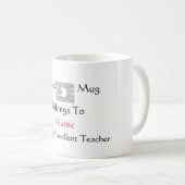 Personaliseer de beste leraar Tweety Bird Koffiemok (Voorkant rechts)