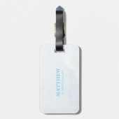 Personaliseer de Blue First Heilige Communityinter Bagagelabel (Achterkant verticaal)