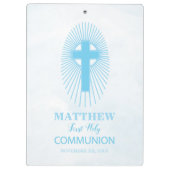 Personaliseer de Blue First Heilige Communityinter Klembord (Achterkant)