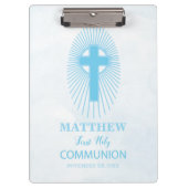 Personaliseer de Blue First Heilige Communityinter Klembord (Voorkant)