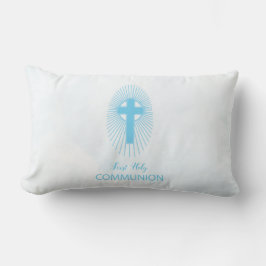 Personaliseer de Blue First Heilige Communityinter Kussen