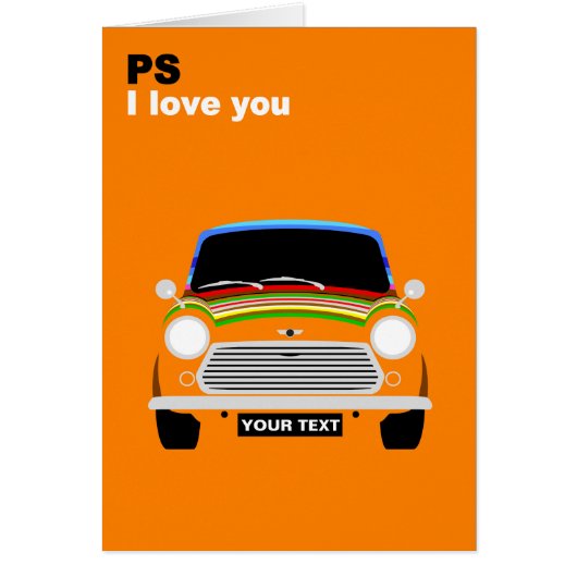 Personaliseer de Britse Austin Mini Cooper (Voorkant)