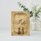 Personaliseer de  bruid van de papieren bruiloft d briefkaart (Staand voorkant)