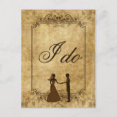 Personaliseer de  bruid van de papieren bruiloft d briefkaart (Voorkant)