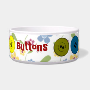 Personaliseer de Button Bowl van Cat Voerbakje