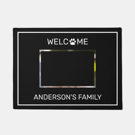 Personaliseer de Deurmat van de Hondenfoto (Voorkant)