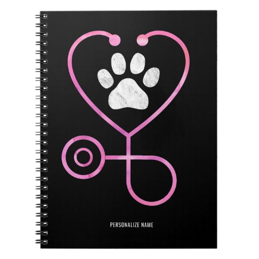 Personaliseer de dierenarts Vet Tech Veterinary Notitieboek (Voorkant)
