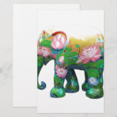 Personaliseer de Dierlijke Bloemen van Afrika van Briefpapier (Voorkant / Achterkant)
