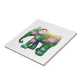 Personaliseer de Dierlijke Bloemen van Afrika van Tegeltje (Zijkant)