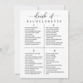 Personaliseer de Drink van de Partij Bachelorette  Kaart (Voorkant)