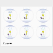 Personaliseer de Eerste Chalice van de Naam van de Ronde Sticker (Vel)