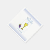 Personaliseer de Eerste Chalice van de Naam van de Servetten (Hoek)