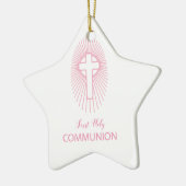 Personaliseer de eerste Heilige Communistische Kru Keramisch Ornament (Links)