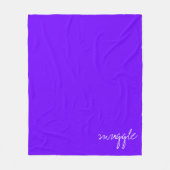 Personaliseer de elektrische Indigo Snuggle Fleece Deken (Voorkant)