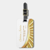 Personaliseer de Golden Jubilee van het Religieuze Bagagelabel (Voorkant verticaal)