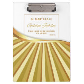 Personaliseer de Golden Jubilee van het Religieuze Klembord (Voorkant)