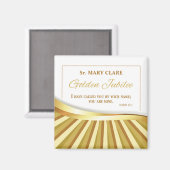 Personaliseer de Golden Jubilee van het Religieuze Magneet (Voorkant / Achterkant)